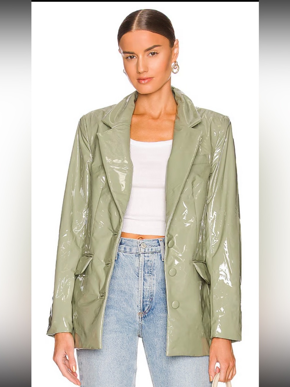 NWT Camila Coelho Kaden Jacket Sage Green S
